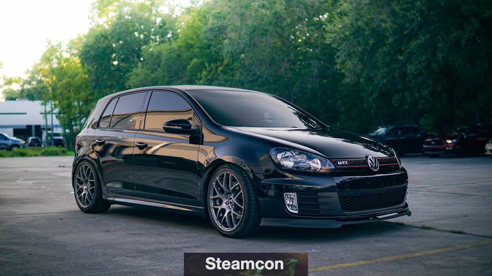 Black, Tuned Volkswagen Golf GTI
