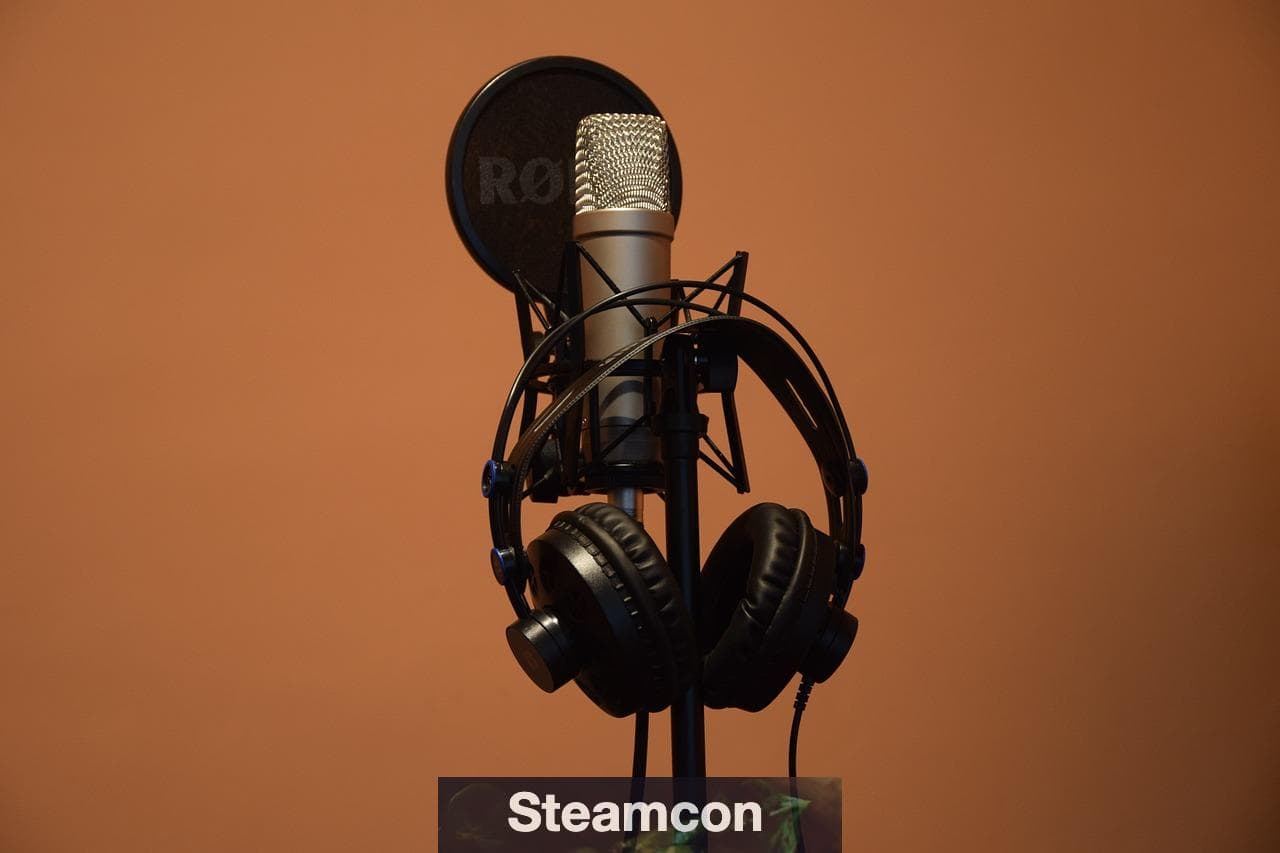 microphone, headphones, music