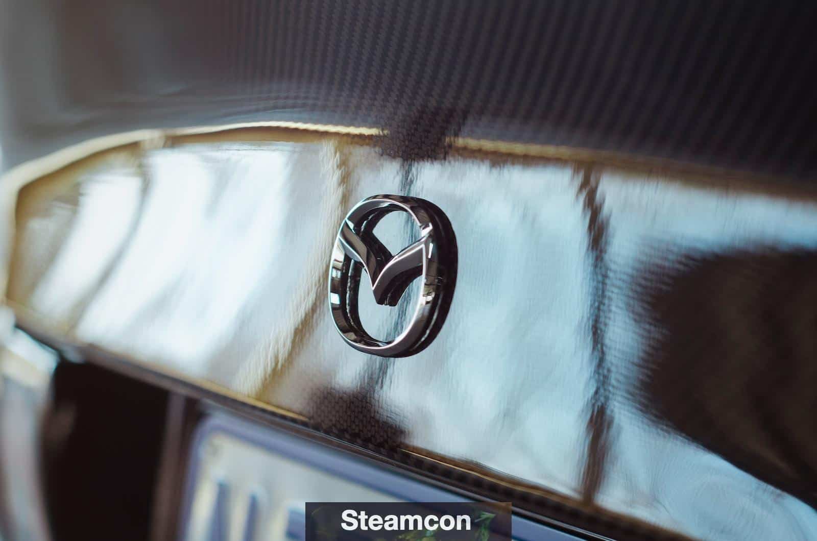 a close up of the emblem on a car