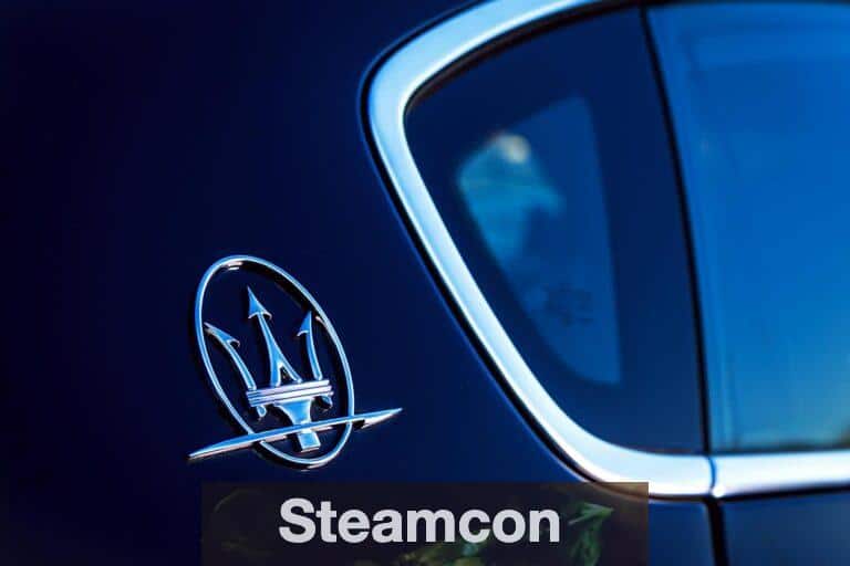 A Close-up Shot of a Luxury Car Logo